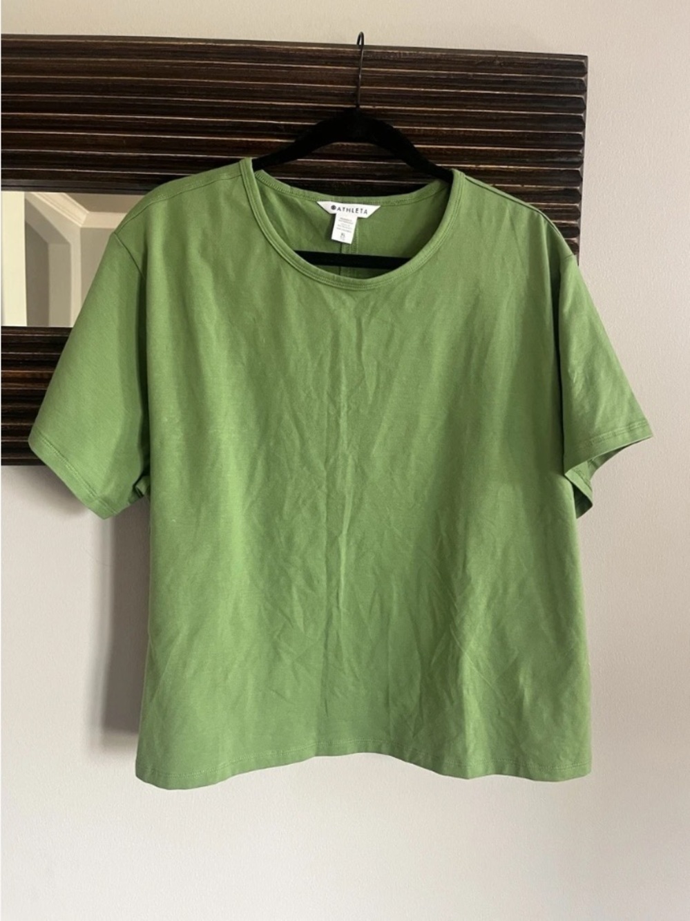 Athleta Green Essential Tee Lightweight SUPIMA Cotton XL